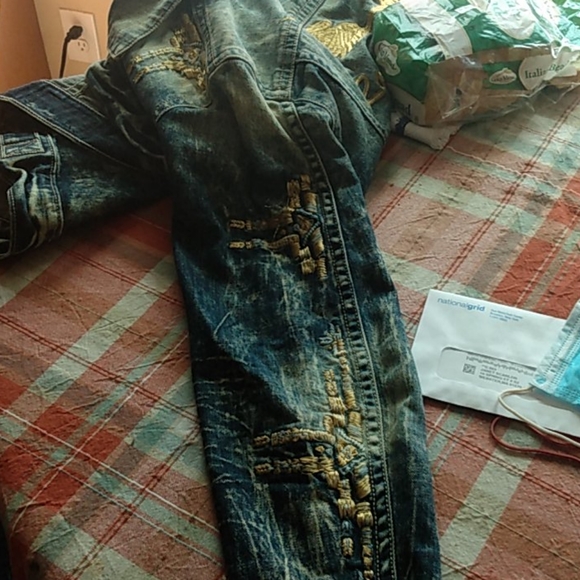 Robins Jean Chapa embroidered jeans Jacket - Picture 4 of 9